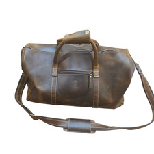 Bolsa de viagem Rustic Town couro marrom 20" com alça de ombro e etiqueta comprar usado  Enviando para Brazil