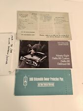 ORIGINAL 1968 OLDSMOBILE VINTAGE OPERADOR MANUAL DEL PROPIETARIO Y GARANTÍA segunda mano  Embacar hacia Mexico