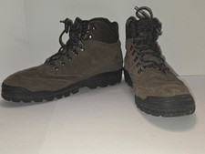 Botas Nike ACG masculinas 15 vintage couro marrom camurça caminhada botas de ar com cadarço comprar usado  Enviando para Brazil