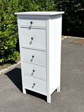 Tall white chest for sale  BURGESS HILL