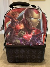 Lancheira escolar compartimento duplo Marvel Avengers infantil (7 x 9,5 pol), usado comprar usado  Enviando para Brazil