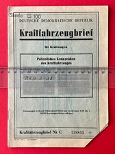 Ddr kfz brief gebraucht kaufen  Dresden