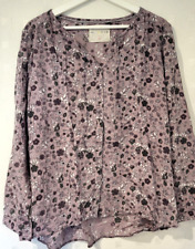 Lila bluse blumenmuster gebraucht kaufen  Steinhagen