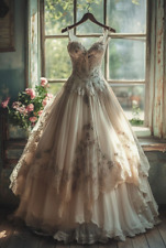Vintage champagne wedding for sale  Shipping to Ireland