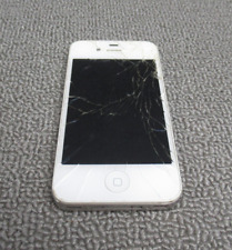 Apple iPhone 4s branco A1387 peças não testadas tela rachada comprar usado  Enviando para Brazil