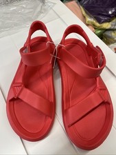 Sandália de praia com alça ajustável vermelha tamanho 7 comprar usado  Enviando para Brazil