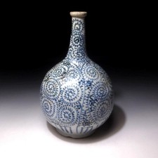 ZB16 USD Antyczny japoński prawdziwy stary wazon Imari, Tako Karakusa, 19C EDO, 10,2" na sprzedaż  Wysyłka do Poland