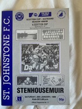 Johnstone stenhousmuir 1989 for sale  LYMM
