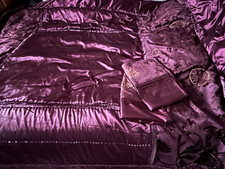 Plum bedspread pillow for sale  PEWSEY