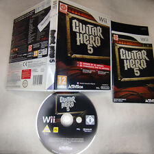 1595 - JEU NINTENDO WII * GUITAR HERO 5 * VERSION PAL comprar usado  Enviando para Brazil