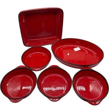 Red enamel baking for sale  UK