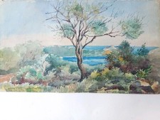 Cap antibes aquarelle d'occasion  Chancelade
