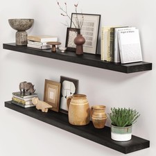 Black floating shelves for sale  Ashford