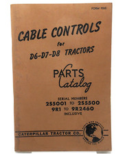 CONTROLES DE CABO CAT Caterpillar para D6 D7 D8 TRATORES catálogo de peças 2S50-9R1-R2 comprar usado  Enviando para Brazil