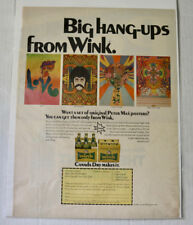 Peter Max Wink Canadá Cartel Seco Revista Anuncio 1968 Arte Pop De Colección segunda mano  Embacar hacia Mexico