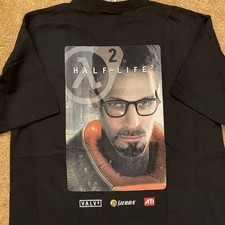 Camisa vintage Half Life 2 grande Gordon Freeman válvula videogame promocional preta rara comprar usado  Enviando para Brazil