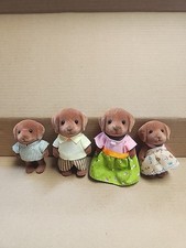 Conjunto de bonecos Calico Critters chocolate labrador cachorro família mãe pai irmão irmã comprar usado  Enviando para Brazil