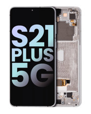 Conjunto OLED com moldura para Samsung Galaxy S21 Plus 5G Service Pk Phantom prata comprar usado  Enviando para Brazil
