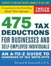 475 Tax Deductions for Businesses and Self-Employed Individuals: An A-To-Z..., usado comprar usado  Enviando para Brazil