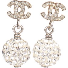 Chanel crystal earrings gebraucht kaufen  Halle