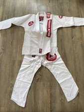 Tatami Gracie Barra M3 Kimono Oficial e Calça Fight Wear Branco Vermelho Equipar Novo comprar usado  Enviando para Brazil