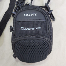 Estuche de transporte para cámara digital Sony Cybershot tres bolsillos correa para el cuello negro, usado segunda mano  Embacar hacia Argentina