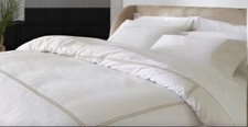 Usado, Capa de edredom luxuosa bordada T-1000 cetim 100% algodão, king/cal. King, Taupe comprar usado  Enviando para Brazil