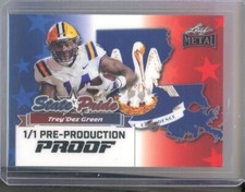 2025 Leaf Metal State Pride Proof Clear RWB Trey'Dez Green Rc (1/1) comprar usado  Enviando para Brazil