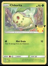 2021 McDonald's 25º Aniversário Promo Não-Holo TCG Chikorita Pokemon Card #2 comprar usado  Enviando para Brazil
