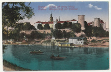 Polen, Krakau, Krakow, Königsschloß mit Weichsel,  alte AK 1916 gel. na sprzedaż  Wysyłka do Poland