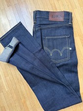 EDWIN ED- 55 Relaxed  Raw Selvedge Selvage Denim Jeans size W 29/L 34  Neu BNWOT comprar usado  Enviando para Brazil