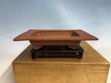 Vaso de árvore bonsai tamanho Shohin pintado sem vidros por Yuki Shoseki 7 7/8”, usado comprar usado Vaso de árvore bonsai tamanho Shohin pintado sem vidros por Yuki Shoseki 7 7/8”, usado comprar usado  Enviando para Brazil