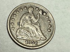 1858 seated liberty for sale  King
