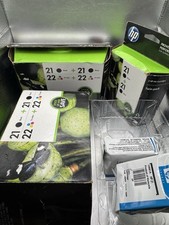 Cartuchos de tinta HP - 21/22 preto/cor pacote combo QUAD (Leia a descrição) comprar usado  Enviando para Brazil