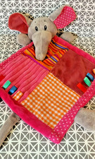Doudou plat éléphant d'occasion  Le Faouët
