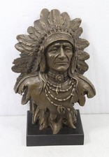 Bronze bust native for sale  UK