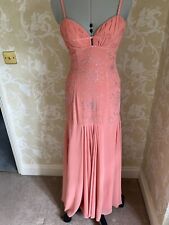 Peach embellished prom for sale  UPMINSTER