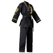 Uniforme de Taekwondo Preto WT Dobok Tae Kwon Do MMA Artes Marciais Ternos de Karatê Embro comprar usado  Enviando para Brazil
