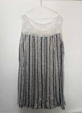 Robe bleue rayures d'occasion  Bourg-de-Thizy