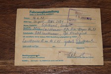 Ddr fahrzeugbestellung bestell gebraucht kaufen  Lauchhammer