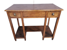 Mesa de madeira maciça com 2 gavetas original do século XX restaurada comprar usado  Enviando para Brazil
