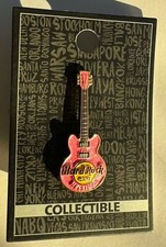 Usado, Broche Hard Rock Café Original Rosa Guitarra Colecionável Helsinque Finlândia Novo Estado Perfeito comprar usado  Enviando para Brazil