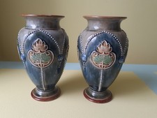 pair doulton vases for sale  BRIXHAM