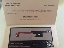 Arco para violino Charles Nicolas Bazin certificação J.F Raffin comprar usado  Enviando para Brazil