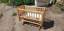 Wooden gliding crib for sale  CREDITON
