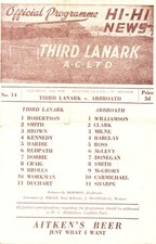 Third lanark arbroath. for sale  BRISTOL