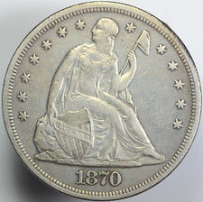 1870 seated liberty for sale  Columbus