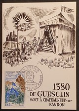 Usado, CARTE MAXIMUM CARD 1er JOUR 1968 DU GUESCLIN CHATEAUNEUF DE RANDON  48 LOZERE comprar usado  Enviando para Brazil
