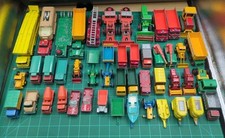 Lote de 48 caminhões, reboques, equipamentos agrícolas e muito mais Lesney Matchbox antigos de metal fundido comprar usado  Enviando para Brazil