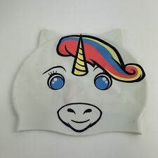 Boné de natação unicórnio para crianças branco rosa azul, usado comprar usado  Enviando para Brazil